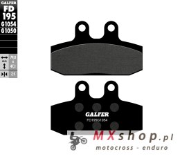 GALFER KLOCKI HAMULCOWE KH256 PÓŁMETALICZNE