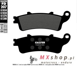 GALFER KLOCKI HAMULCOWE KH281 / KH261 PÓŁMETALICZNE