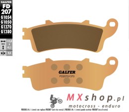 GALFER KLOCKI HAMULCOWE KH281 / KH261 SPIEK METALICZNY (ZŁOTE) STREET