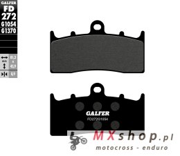 GALFER KLOCKI HAMULCOWE KH294 / KH613 PÓŁMETALICZNE