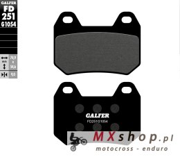 GALFER KLOCKI HAMULCOWE KH304 PÓŁMETALICZNE BMW K 1200 LT (97-09) TYŁ