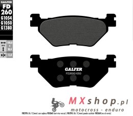 GALFER KLOCKI HAMULCOWE KH319 PÓŁMETALICZNE SCOOTER