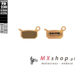 GALFER KLOCKI HAMULCOWE KH325 SPIEK METALICZNY (ZŁOTE) OFF ROAD KTM SX50/65 TYŁ