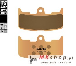 GALFER KLOCKI HAMULCOWE KH345 SPIEK METALICZNY (ZŁOTE) STREET