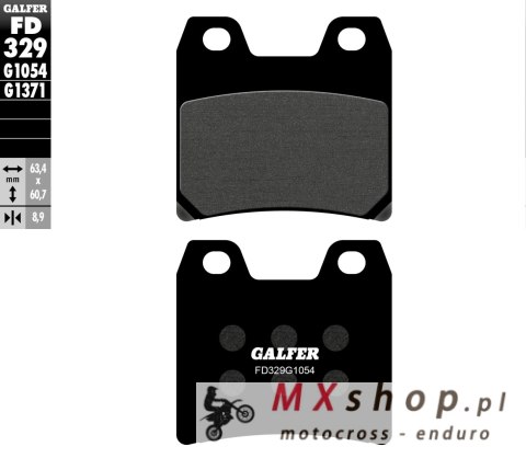 GALFER KLOCKI HAMULCOWE KH348 PÓŁMETALICZNE YAMAHA TYŁ (FZS 1000 '01-'05, XJR 1300 '01-'15) GALFER KLOCKI HAMULCOWE KH348 PÓŁMETALICZNE YAMAHA TYŁ (FZS 1000 '01-'05, XJR 1300 '01-'15)