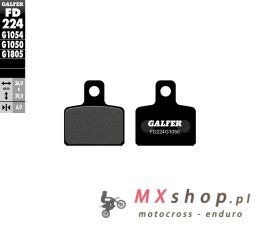 GALFER KLOCKI HAMULCOWE KH351 PÓŁMETALICZNE SCOOTER (TRIAL OSSA , SCORPA , SHERCO , TRS , MONTESA , GAS GAS )