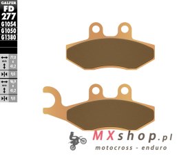 GALFER KLOCKI HAMULCOWE KH353 SPIEK METALICZNY (ZŁOTE) SKUTER SCOOTER
