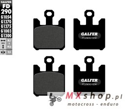 GALFER KLOCKI HAMULCOWE KH369/4 PÓŁMETALICZNE (4 SZT.)
