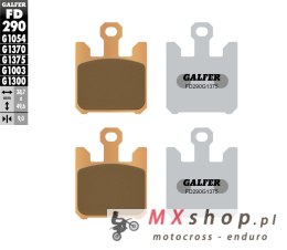 GALFER KLOCKI HAMULCOWE KH369/4 SPIEK METALICZNY (ZŁOTE) SPORT