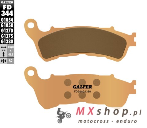 GALFER KLOCKI HAMULCOWE KH388 SPIEK METALICZNY (ZŁOTE) SKUTER GALFER KLOCKI HAMULCOWE KH388 SPIEK METALICZNY (ZŁOTE) SKUTER