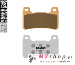 GALFER KLOCKI HAMULCOWE KH390 SPIEK METALICZNY (ZŁOTE) SPORT PRZÓD (HONDA CBR 600RR '05-'16, CBR 1000RR '04-16, VFR 800F '14-18,