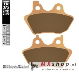 GALFER KLOCKI HAMULCOWE KH400 SPIEK METALICZNY (ZŁOTE) HARLEY DAVIDSON