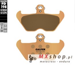 GALFER KLOCKI HAMULCOWE KH407 / KH246 SPIEK METALICZNY (ZŁOTE) STREET BMW