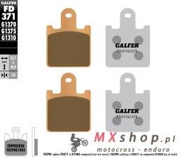 GALFER KLOCKI HAMULCOWE KH417/4 SPIEK METALICZNY (ZŁOTE) SPORT