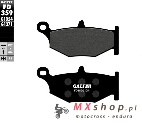 GALFER KLOCKI HAMULCOWE KH419 PÓŁMETALICZNE GALFER KLOCKI HAMULCOWE KH419 PÓŁMETALICZNE