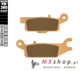 GALFER KLOCKI HAMULCOWE KH445 SPIEK METALICZNY (ZŁOTE) ATV YAMAHA YFM 550/700 LEWY TYŁ