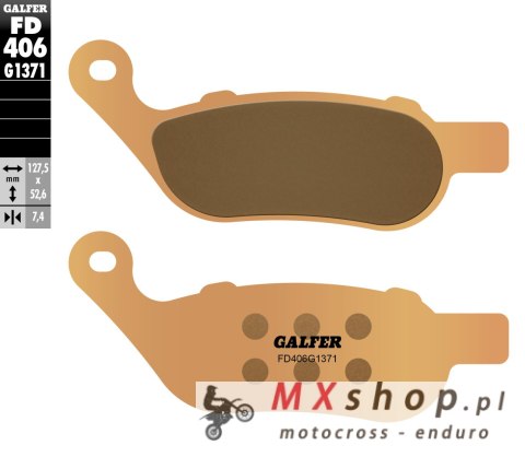 GALFER KLOCKI HAMULCOWE KH458 SPIEK METALICZNY (ZŁOTE) STREET HARLEY DAVIDSON GALFER KLOCKI HAMULCOWE KH458 SPIEK METALICZNY (ZŁOTE) STREET HARLEY DAVIDSON