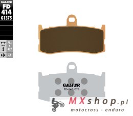 GALFER KLOCKI HAMULCOWE KH491 SPIEK METALICZNY (ZŁOTE) SPORT TRIUMPH 675 09-12 PRZÓD