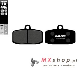 GALFER KLOCKI HAMULCOWE KH612 PÓŁMETALICZNE