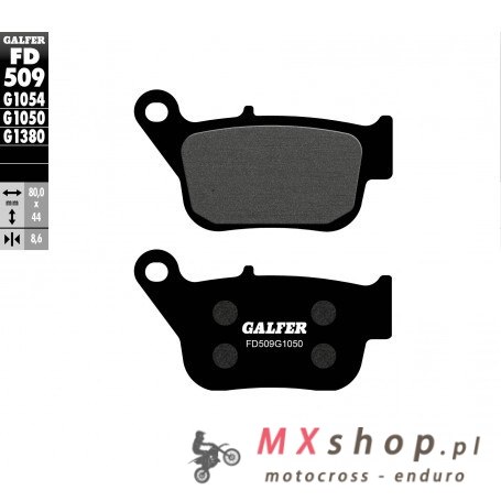 GALFER KLOCKI HAMULCOWE KH678 PÓŁMETALICZNE SCOOTER GALFER KLOCKI HAMULCOWE KH678 PÓŁMETALICZNE SCOOTER