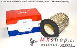 MIW (MEIWA) FILTR POWIETRZA HONDA CX 500A/B/C/E`78-84, GL 500`81-82, CB 450S (HFA1402)