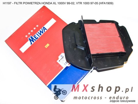 MIW (MEIWA) FILTR POWIETRZA HONDA XL 1000V 99-02, VTR 1000 97-05 (HFA1909) MIW (MEIWA) FILTR POWIETRZA HONDA XL 1000V 99-02, VTR 1000 97-05 (HFA1909)