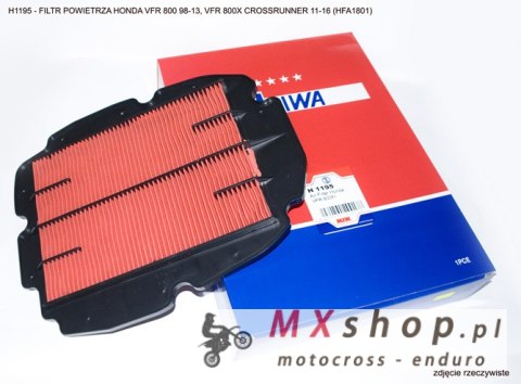 MIW (MEIWA) FILTR POWIETRZA HONDA VFR 800 98-13, VFR 800X CROSSRUNNER 11-16 (HFA1801) (20) MIW (MEIWA) FILTR POWIETRZA HONDA VFR 800 98-13, VFR 800X CROSSRUNNER 11-16 (HFA1801) (20)