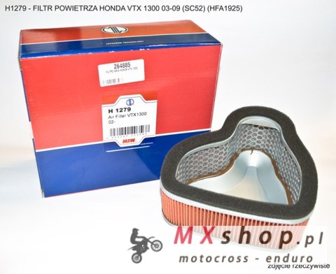 MIW (MEIWA) FILTR POWIETRZA HONDA VTX 1300 03-09 (SC52) (HFA1925) (OEM:17213-MEA-670) MIW (MEIWA) FILTR POWIETRZA HONDA VTX 1300 03-09 (SC52) (HFA1925) (OEM:17213-MEA-670)