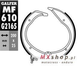GALFER SZCZĘKI HAMULCOWE TYŁ BMW R 100GS/PD '88-'94, R 100RS '81-'82, R 45/65 '81-86, R 65LS '82-'88, R 65R '93-, R 80GS '88-'98