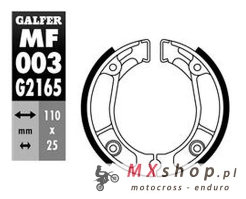 GALFER SZCZĘKI HAMULCOWE TYŁ SH304 HONDA CB 50 '75-'95, MBX 50/80 '81-, NSR 50 '88-'93, XL 125 '85-'97, XL 200 '83-, XR 125 '03- GALFER SZCZĘKI HAMULCOWE TYŁ SH304 HONDA CB 50 '75-'95, MBX 50/80 '81-, NSR 50 '88-'93, XL 125 '85-'97, XL 200 '83-, XR 125 '03-