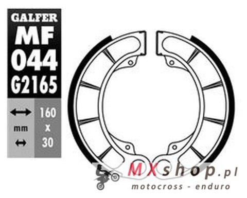 GALFER SZCZĘKI HAMULCOWE TYŁ SH351 HONDA FES 250 FORESIGHT '97-'01, PANTHEON 125/150 '98-'02, PS 250 '04-, TRX 420 FOURTRAX/RANC GALFER SZCZĘKI HAMULCOWE TYŁ SH351 HONDA FES 250 FORESIGHT '97-'01, PANTHEON 125/150 '98-'02, PS 250 '04-, TRX 420 FOURTRAX/RANC
