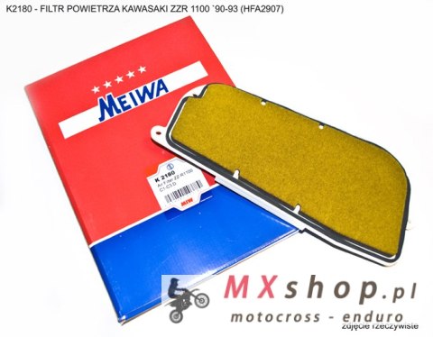MIW (MEIWA) FILTR POWIETRZA KAWASAKI ZZR 1100 `90-93 (HFA2907) MIW (MEIWA) FILTR POWIETRZA KAWASAKI ZZR 1100 `90-93 (HFA2907)