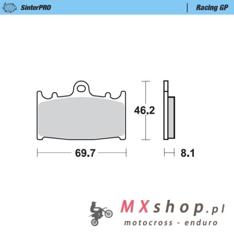 MOTO-MASTER KLOCKI HAMULCOWE KH158 SINTER METAL RACING: 12 (SINTERPRO SERIES RACING GP) DO ZACISKU 4-TŁOCZKOWEGO MOTO-MASTER SM MOTO-MASTER KLOCKI HAMULCOWE KH158 SINTER METAL RACING: 12 (SINTERPRO SERIES RACING GP) DO ZACISKU 4-TŁOCZKOWEGO MOTO-MASTER SM