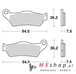 MOTO-MASTER KLOCKI HAMULCOWE KH181 NITRO RACING SINTER METAL SOFT: 22 (NITRO SPORT) KTM: 125-200-250-300-350-360-380-440-500, WS