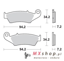 MOTO-MASTER KLOCKI HAMULCOWE KH185 / KH389 SINTER METAL RACING: 12 (SINTERPRO SERIES RACING GP) BETA RR 2T 125/200 '19-, RR 2T 2