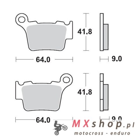 MOTO-MASTER KLOCKI HAMULCOWE KH368 SINTER METAL OEM: 11 (SINTERPRO RACING) KTM 200SX, 250SX, 450SX MOTO-MASTER KLOCKI HAMULCOWE KH368 SINTER METAL OEM: 11 (SINTERPRO RACING) KTM 200SX, 250SX, 450SX