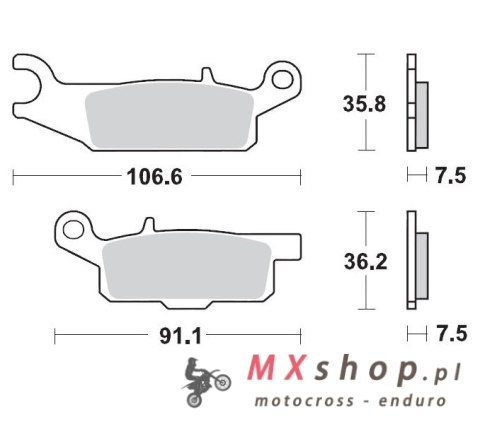 MOTO-MASTER KLOCKI HAMULCOWE KH444 SINTER METAL OEM: 11 (SINTERPRO RACING) YAMAHA: YFM 700 GRIZZLY PRZÓD-PRAWY MOTO-MASTER KLOCKI HAMULCOWE KH444 SINTER METAL OEM: 11 (SINTERPRO RACING) YAMAHA: YFM 700 GRIZZLY PRZÓD-PRAWY
