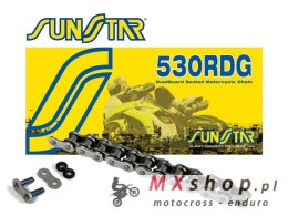 SUNSTAR ŁAŃCUCH NAPĘDOWY 530RDG-110N (530VX3) DO 1000 CCM (DG-RING) KOLOR NATURALNY