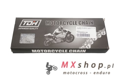 TDH ŁAŃCUCH NAPĘDOWY 520H-118 (118 OGNIW) BEZ O-RINGÓW SZOSA DO 250CCM (520/118) TDH ŁAŃCUCH NAPĘDOWY 520H-118 (118 OGNIW) BEZ O-RINGÓW SZOSA DO 250CCM (520/118)