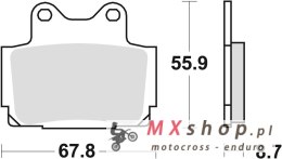 TRW ZF KLOCKI HAMULCOWE KH104 ORGANIC YAMAHA TZR 125 88-92, FZS 600 98-03, SRX 600 86-95, XJ 600 / DIVERSION 92-03, PRZÓD / TYŁ