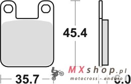 TRW ZF KLOCKI HAMULCOWE KH115 ORGANIC KTM SX 60 / 65 98-01, SUZUKI AY 50 97-06, YAMAHA TZR 50 '03-, PRZÓD/TYŁ (PROMOCJA)