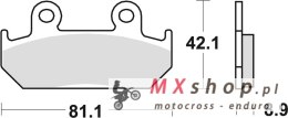 TRW ZF KLOCKI HAMULCOWE KH121 SINTER STREET HONDA CMX 450 86-89, CBR 600 87-94, XRV 750 AFRICA TWIN 90-92, PRZÓD (PROMOCJA)