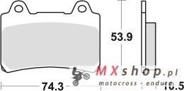 TRW ZF KLOCKI HAMULCOWE KH123 ORGANIC YAMAHA SRX 600 88-95, FZ 750 89-94, XV 750 92-94, TDM 850 91-96, FJ 1200 88-97, XVZ 1300 8