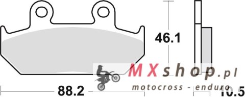 TRW ZF KLOCKI HAMULCOWE KH124 KH412 ORGANIC HONDA VT 600 SHADOW 89-93, XL 600V TRANSALP 91-93, NX DOMINATOR 650 88-90, XRV 650 A TRW ZF KLOCKI HAMULCOWE KH124 KH412 ORGANIC HONDA VT 600 SHADOW 89-93, XL 600V TRANSALP 91-93, NX DOMINATOR 650 88-90, XRV 650 A