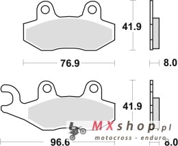 TRW ZF KLOCKI HAMULCOWE KH135 KH214 ORGANIC APRILIA SX 125 18-, HONDA NSR 150 02-, KAWASAKI KLX 125 10-13, KDX 250 90-94, KLX 25