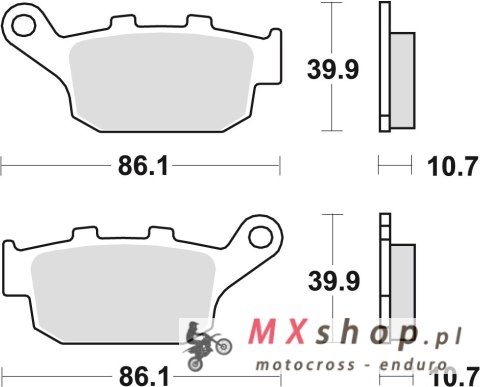 TRW ZF KLOCKI HAMULCOWE KH140 ORGANIC HONDA XLV TRANSALP 91-13, XRV 750 AFRICA TWIN 90-03, NX 650 DOMINATOR 88-94, SUZUKI XF 650 TRW ZF KLOCKI HAMULCOWE KH140 ORGANIC HONDA XLV TRANSALP 91-13, XRV 750 AFRICA TWIN 90-03, NX 650 DOMINATOR 88-94, SUZUKI XF 650