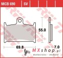 TRW ZF KLOCKI HAMULCOWE KH145 KH236 ORGANIC SUZUKI GSF 1200 96-00, RF 900 94-97 PRZÓD (PROMOCJA)