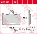 TRW ZF KLOCKI HAMULCOWE KH145 KH236 ORGANIC SUZUKI GSF 1200 96-00, RF 900 94-97 PRZÓD (PROMOCJA)