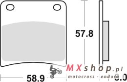 TRW ZF KLOCKI HAMULCOWE KH146 ORGANIC SUZUKI GSXF 600 / 750 88-97, VX 800 90-95, GSXF 1100 88-96, GSX 1100 G 91-93, PRZÓD/TYŁ