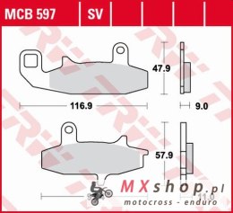 TRW ZF KLOCKI HAMULCOWE KH147 ORGANIC SUZUKI DR 650 90-96, DR 750 88-89, DR 800 88-91, PRZÓD (PROMOCJA)
